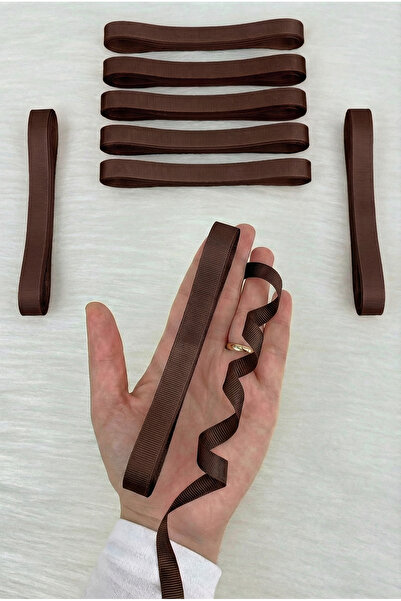 ZEYMERADE Brown Grosgrain Ribbon 1 cm 10 Meters, Bohça Dowry Wedding Engageme...