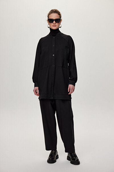 Zühre Stripe Detailed Black/Black Jacket 0166