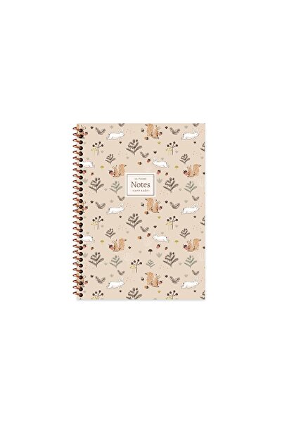 KESKİN COLOR دفتر ملاحظات لاف بلوم فورست بغطاء من البولي بروبيلين مخطط مقاس 1...