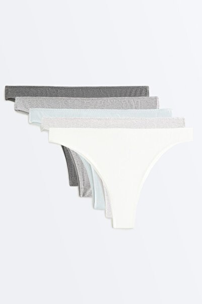 Oysho 5'li karışık pamuklu Brezilya modeli külot