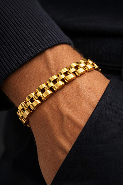 POKAK Men's Stainless Steel Bracelet - 19.5 cm