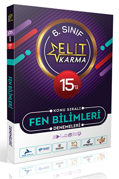 paraf yayınları ELİT KARMA 6. SINIF FEN BİLİMLERİ 15'Lİ BRANŞ DENEMESİ