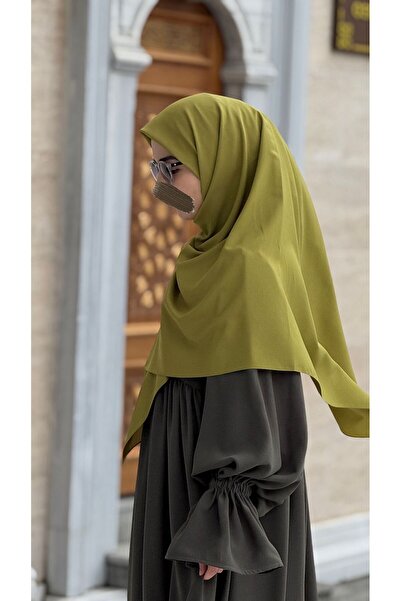 Qalortex Scarf Cotton Organic Modal Scarf-Oil Green