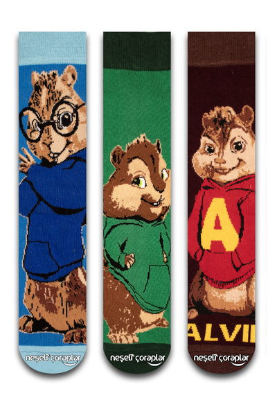 Neşeli Çoraplar 3'LÜ ALVİN VE ARKADAŞLARI