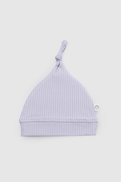 Little Gusto Organic Cotton Knotted Camisole Modal Newborn Hat Lilac