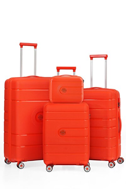 ÇÇS 5247-5261 Polipropilen 4 Lü Valiz Seti