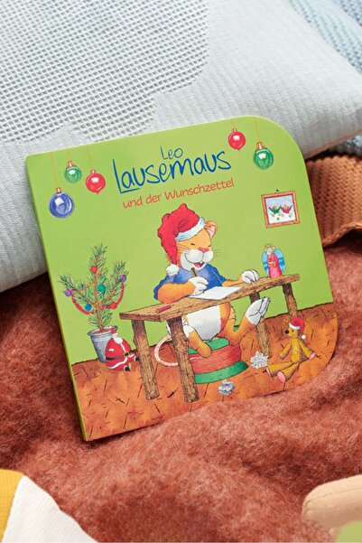 Tchibo German Language Leo Lausemaus Wish List Story Book, Lime Green Combo