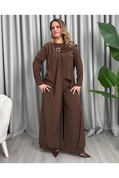 FUNDA طقم بيرلا ديزاين باللون البني