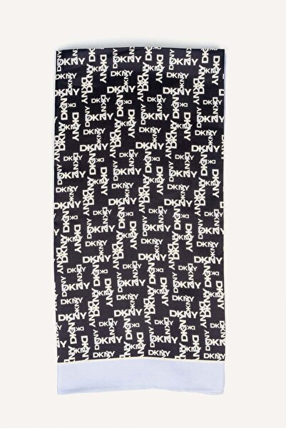 Dkny وشاح بشعار مستطيل