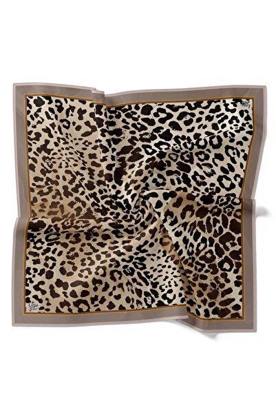 Levidor Leopard Pattern Sparkling Crystal Scarf