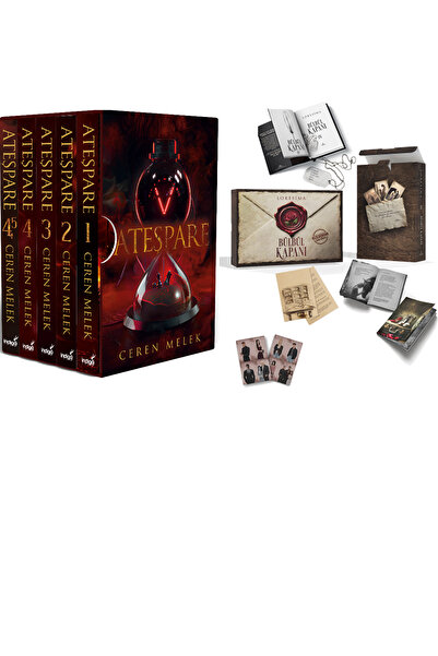 İndigo Kitap Ateşpare 5 Kitaplık Kutulu Set - Ciltli ve Bülbül Kapanı 4 Tek K...