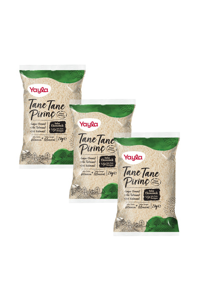 Yayla Tane Tane Pirinç 2 kg x3