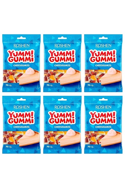 Roshen SET 6 BUCĂȚI - Asortiment Mini Cheesecake Gourmet 70g/22 Bucăți