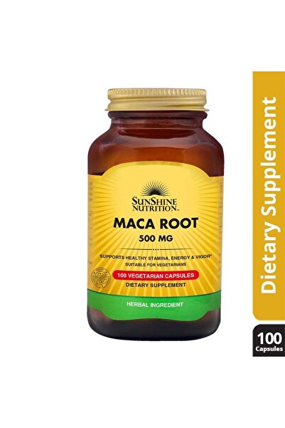 Sunshine Nutrition Maca Root 500 Mg Vegetarian Capsules 100's