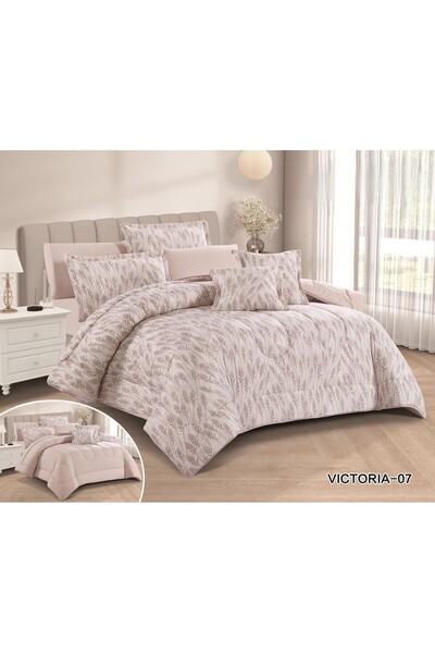 Red Rose طقم مفرش نفرين صيفي ملكي ذو جهين من خامة المايكروفايبر الفاخر مقاس 2...