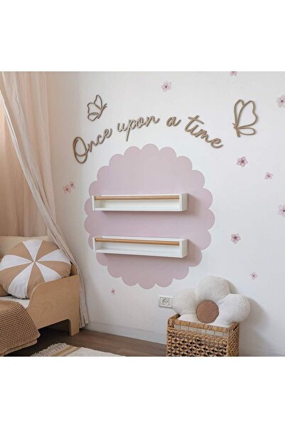 DECOMALL (PP-60) ملصق جداري بوهيمي مع إطار خشبي ومجموعة حروف ذاتية اللصق لغرف...