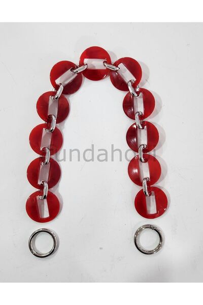 fundahobi Acrylic Bag Handles - with Silver Attachments