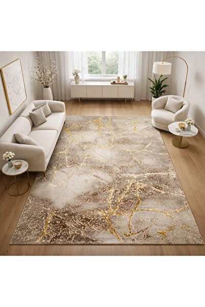 BiGROS Rug Imperial Effect Sandstone Beige Gold