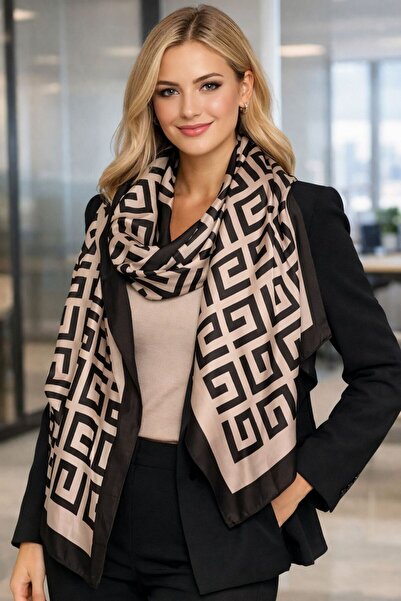 HAZAL KAYA ATELIER Sal15 Patterned Women's Shawl 180X90 cm