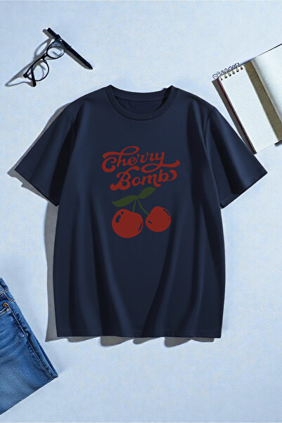 trendypassion Unisex Cherry Bomb Printed Design Tshirt