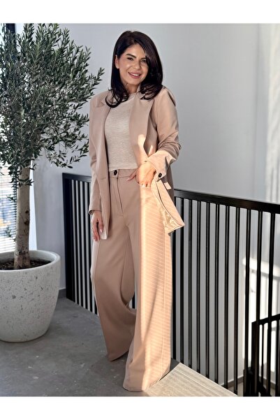 RAMONA BADESCU EXCLUSIVE Women's suit with jacket and trousers – elegant cut,...