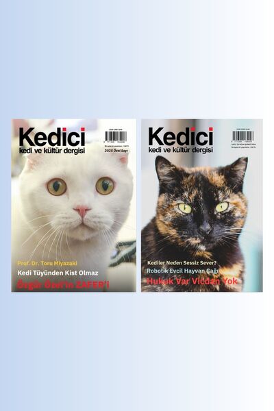 Kedici Kedi ve Kültür Dergisi 2 Sayı Bir Arada Özel Sayı ve 30. Sayı