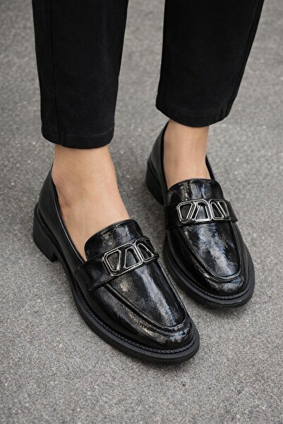 MİSS PARK MODA Black Women's Loafer Shoes