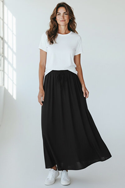 ECE GİYİM Women's Cotton Sports Skirt with Elastic Waist and Pockets, Cotton ...