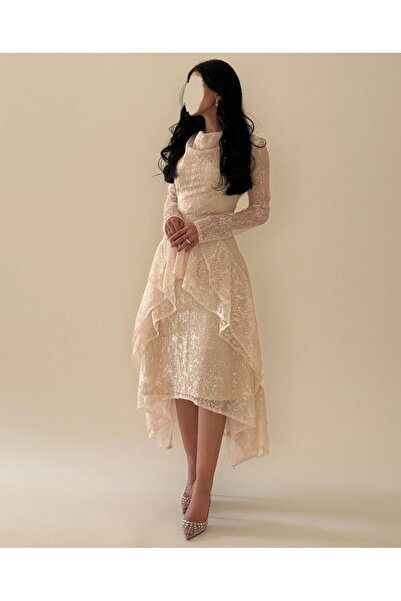 leon فستان دانتيل ناعم عيد 2026