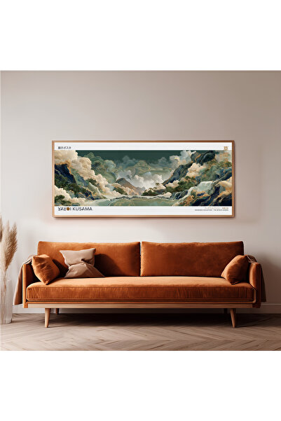 woodhomeworks Tek Parça Gerçek Ahşap Yatay Panorama Çerçeveli Tablo yayai kucama