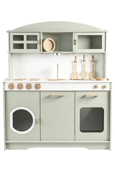 Farah Marah Toyes Luxury wooden children's kitchen with furniture and lighting