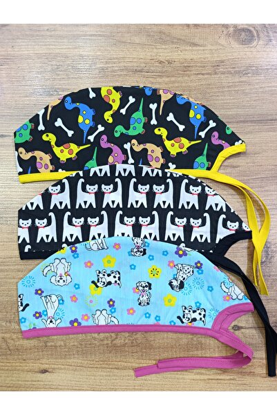 limitless medikal 3 lü cerrahi Hemşire bonesi ameliyat bonesi doktor bonesi k...