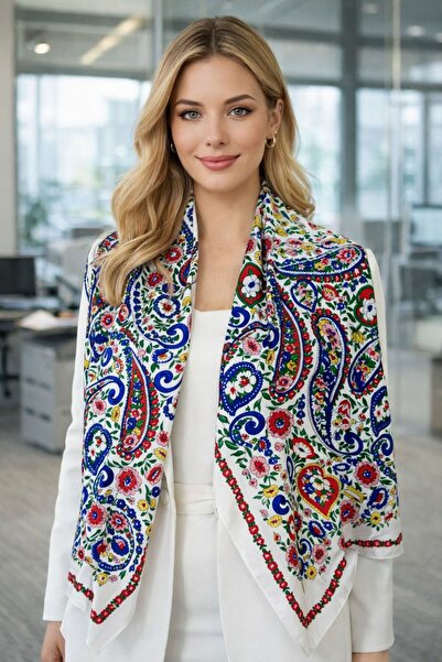 MARBERRY Sal3 Patterned Women's Shawl 180X90 cm