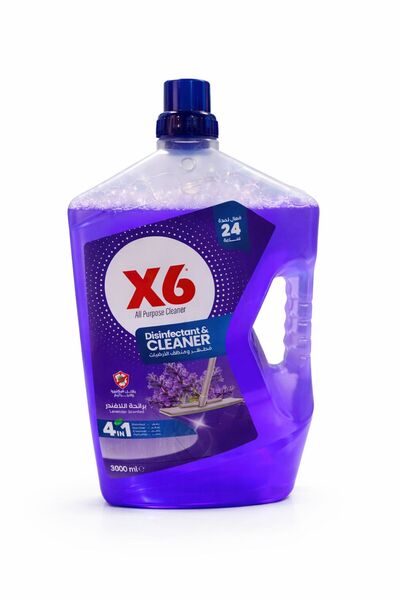 X6 Disinfectant & Floor Cleaner 4in1 Antibacterial Liquid - 3 Liters (3000ml)