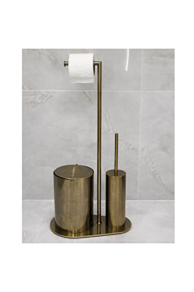 SYSTEM BANYO AKSESUARLARI 3'lü Hareketli Wc Set Rose Renk