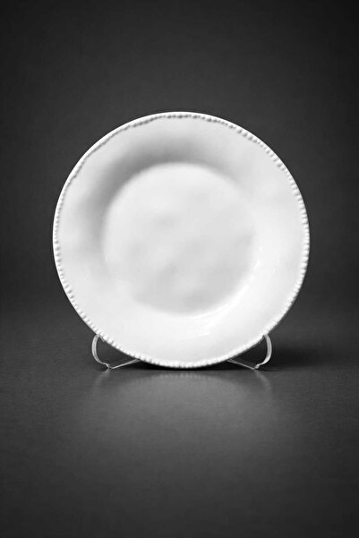 YONCA ART CONCEPT TEK ADET ZARİF TASARIM PORSELEN TATLI TABAĞI 18 CM-CEYİZ GÜ...