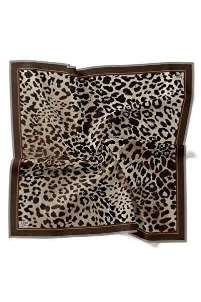 Levidor Leopard Pattern Sparkling Crystal Scarf