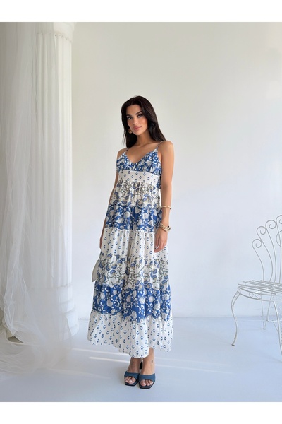 Mui Women's Three-Pattern Giped Dress 25Y5154