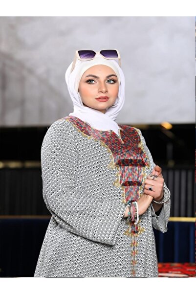 Coton Modern loose-fitting jalabiya