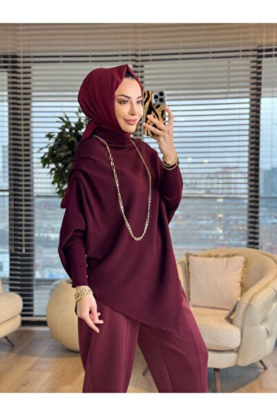 ALANURMODA Asimetrik Kesim Drapeli Tunik