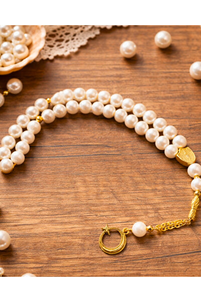 SUFİ TESBİH & ESANS VE HEDİYELİK سبحة لؤلؤية - سبحة ذهبية أنيقة بتصميم الإمام...