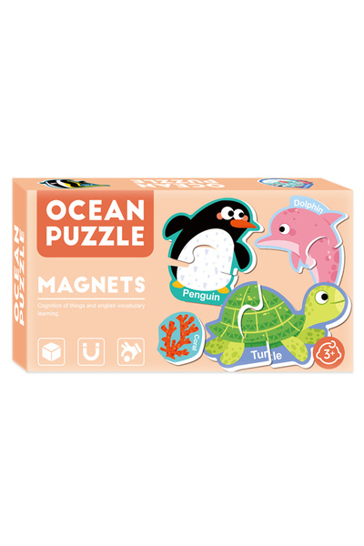 Arkolino Magnetic puzzle set Ocean World, children, 17 pieces,