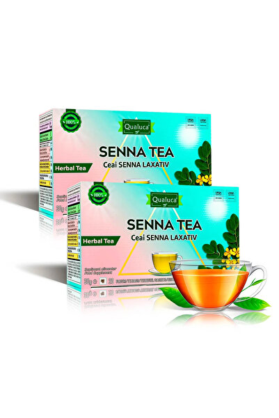 Qualuca Ceai de Senna | Ceai din Plante cu Efect Laxativ | Set 2 cutii