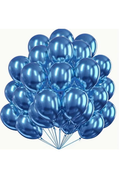 Atom 1 Adet 12 İnç Metalik Balon | Helyum Uyumlu Parlak Lateks Parti & Organi...