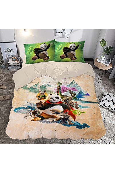 Home Nevresimhome Kungfu Double 3D Digital Bedding Set