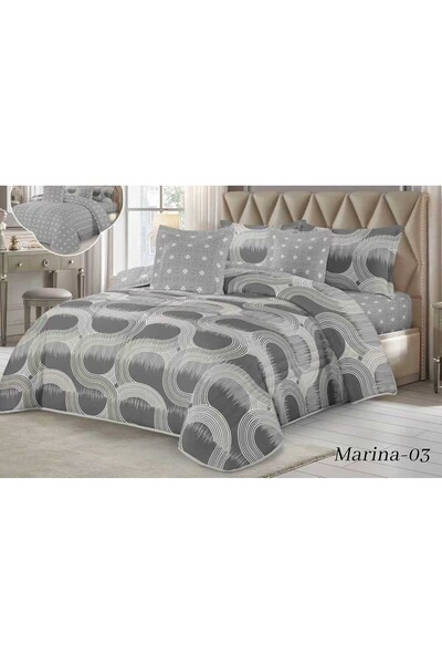 alzawia Single bedspread set with a new summer design, 4 pieces