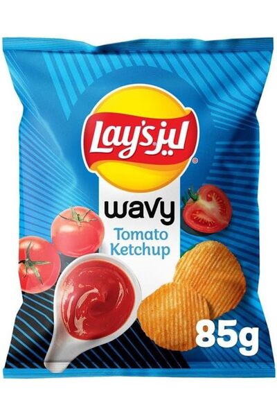 Frito Lay WAVY TOMATO KETCHUP POTATO CHIPS 85gm