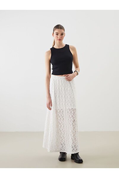 LC Waikiki Lace Skirt with Elastic Waist