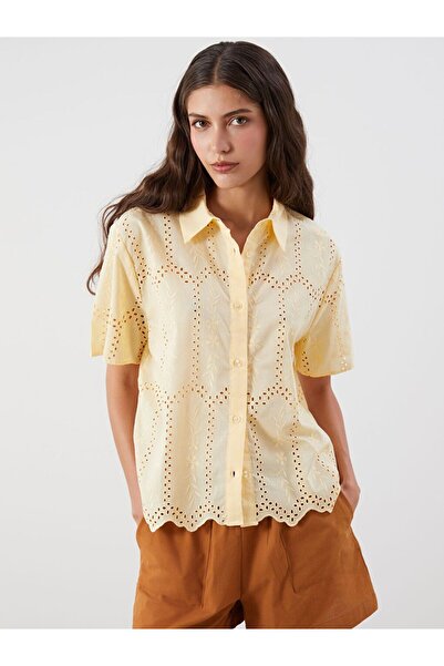 LC Waikiki Openwork Brode Women's Shirt