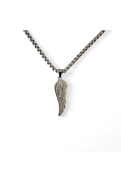 Hedea Single Wing Steel Necklace